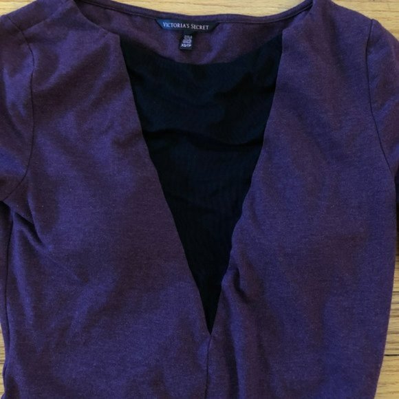 Victoria's Secret Purple XS Long Sleeve Top - Picture 3 of 4